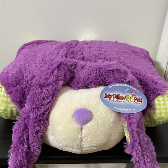 MYPILLOW PETS Other - RETIRED My Pillow Pet Purple Stuffed Bunny 18" Large New SOLD OUT HTF